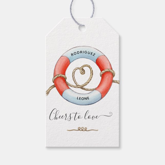 Étiquettes de Cadeaux Marins (Devant)
