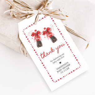 Étiquettes de cadeaux pour Baby Shower "Prête à éc