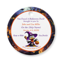 Étiquettes de canard de croisière Halloween