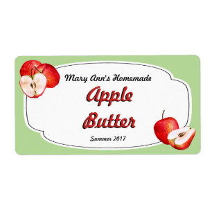 Étiquettes de canne à beurre d'Apple