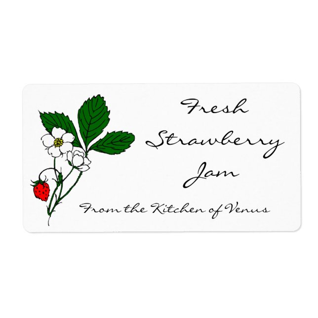 Étiquettes de canne à fraises sauvages (Devant)