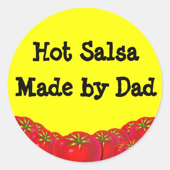 Étiquettes de canne à salsa chaude rétro sur mesur (Devant)