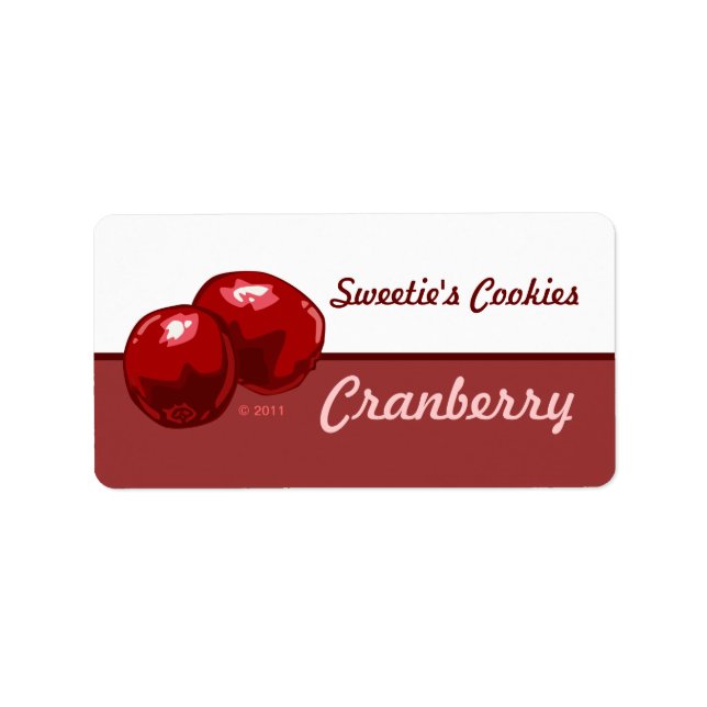 Étiquettes de canneberges (Devant)
