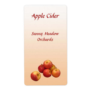 Étiquettes de cidre d'Apple