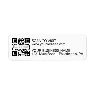 Étiquettes de code Qr avec votre adresse professio