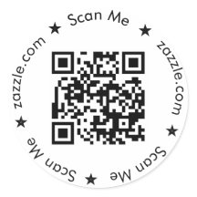 Étiquettes de code QR ronds, Sticker QR personnali