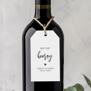 Étiquettes de cœur de n'importe quelle couleur Sip