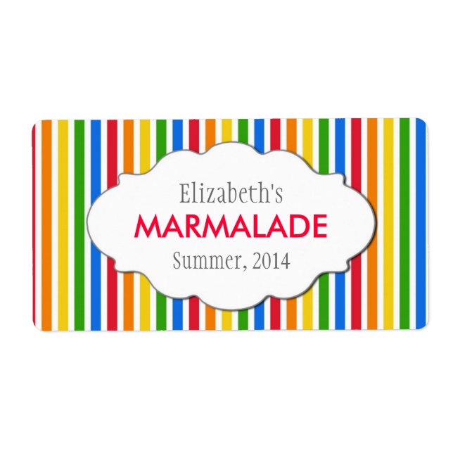 Étiquettes de confiture, de sauce, de canne ou de  (Devant)