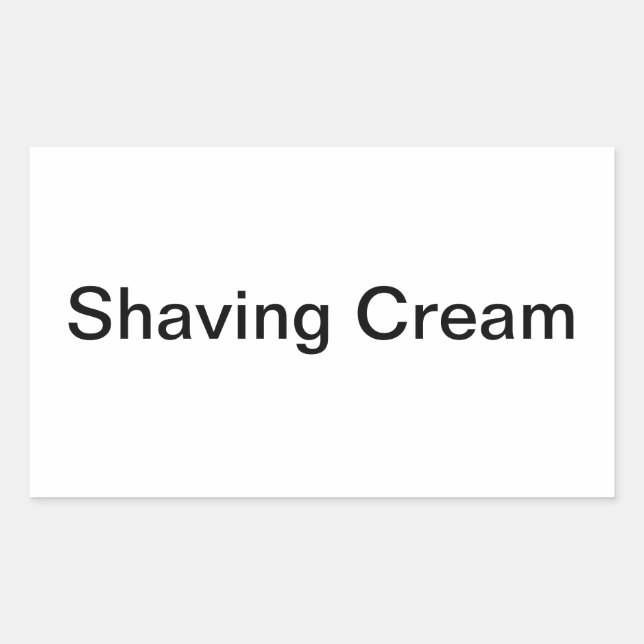 Étiquettes de crème de rasage/ (Devant)