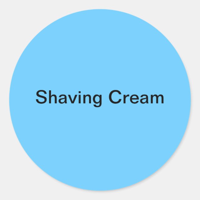 Étiquettes de crème de rasage/ (Devant)