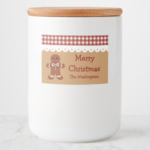 Étiquettes de cuisine personnalisées pour Noël au