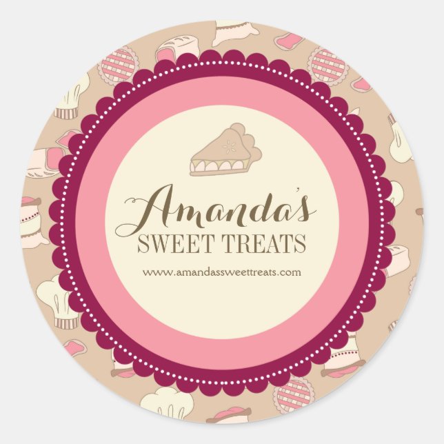 Étiquettes de dessert Whimsical et amusant (Devant)