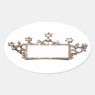 Étiquettes de diadème et de couronne à