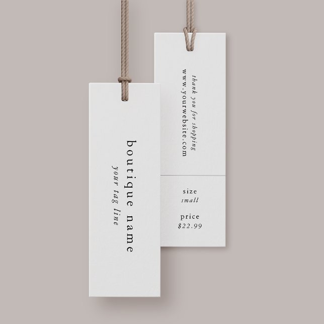 Étiquettes de Étiquette de vêtements de vente au d (EMELIA Retail Hang Tags Clothing Label Price Tag)