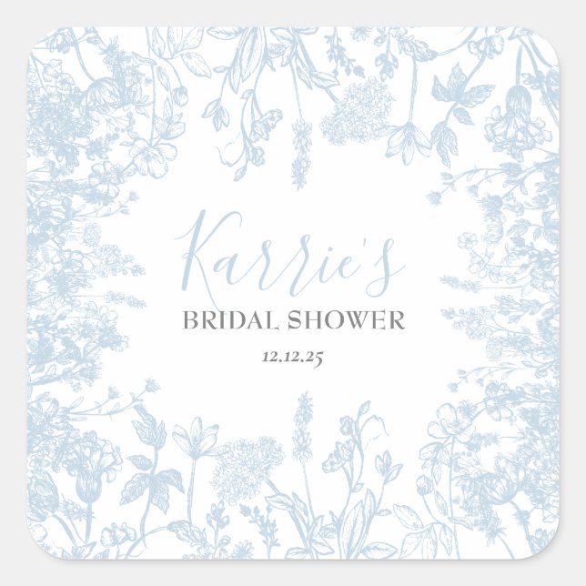 Étiquettes de faveur de Baby Shower de mariage flo (Devant)