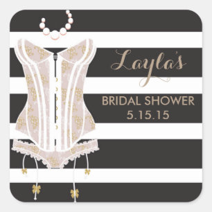 Étiquettes de faveur de Fête de la mariée de