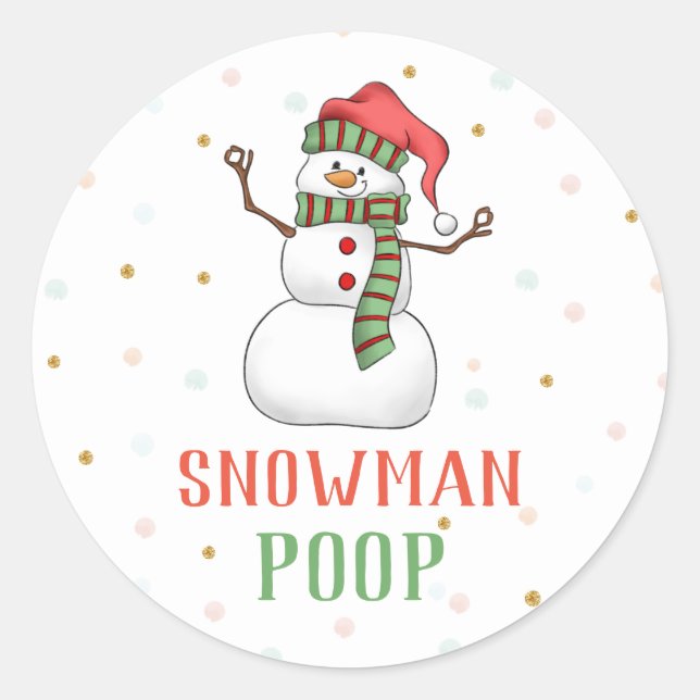 Étiquettes de faveur de fête de Noël d'autocollant (Devant)