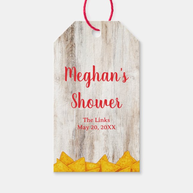 Étiquettes de faveur de fiesta rustique | Taco ‘Bo (Devant)