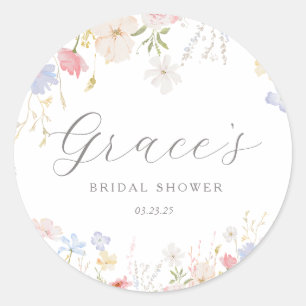 Étiquettes de faveur de la douche de mariée Love I