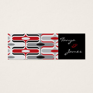 Étiquettes de Faveur de Mariage à Motif Rouge et N