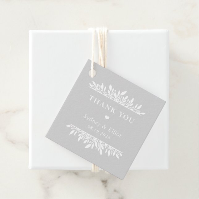 Étiquettes de Faveur de Mariage Éditables en Coule (En situation)