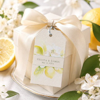 Étiquettes de Faveur de Mariage en Ivoire à Fleur 