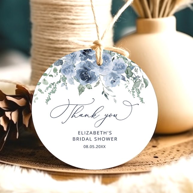 Étiquettes de faveur de shower de mariage floral b (Créateur téléchargé)