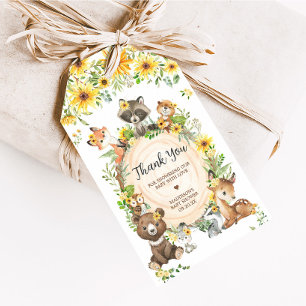 Étiquettes de Faveurs de Baby Shower Animaux de Bo