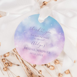 Étiquettes de Faveurs de Réception de Mariage Ciel