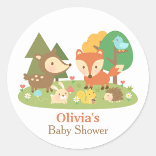 Étiquettes de fête pour Baby Shower avec de mignon