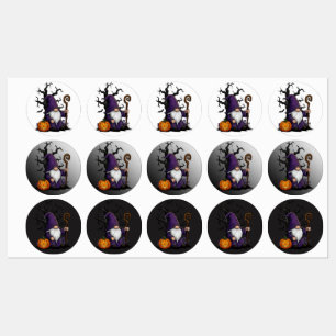 Étiquettes de Gnome d'Halloween