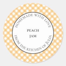 Étiquettes de jarre alimentaire en gingembre jaune