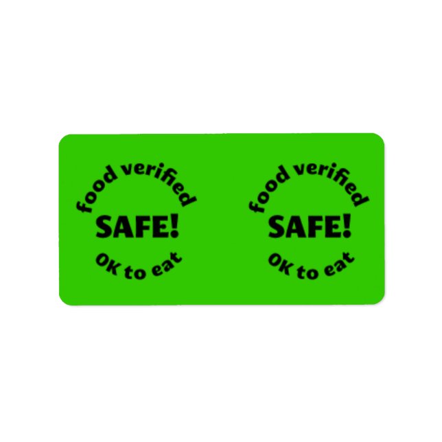 Étiquettes de la boîte - Sans danger pour manger (Devant)