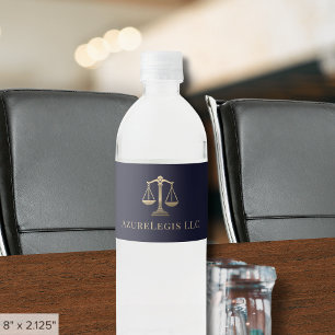 Étiquettes de la bouteille d'eau du cabinet du pro