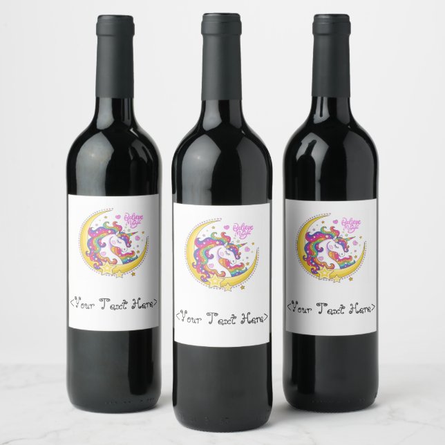 Étiquettes de la bouteille magique Unicorn (Bouteilles)
