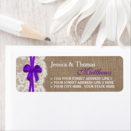 Étiquettes de la collection de Mariages Rustic Pur
