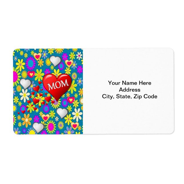 Étiquettes de la fête des mères (Devant)