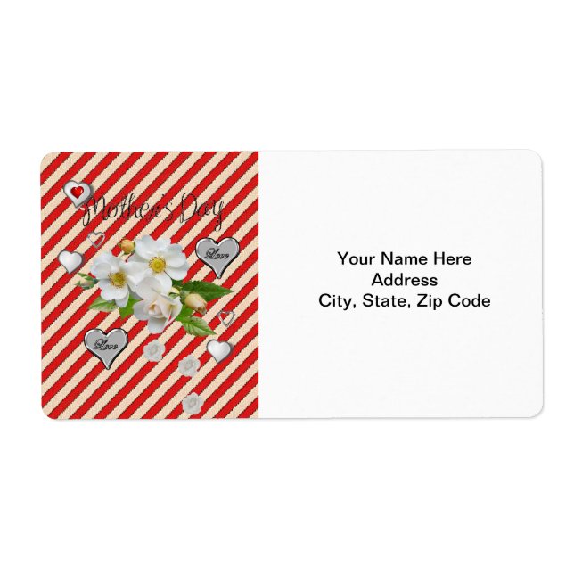 Étiquettes de la fête des mères (Devant)