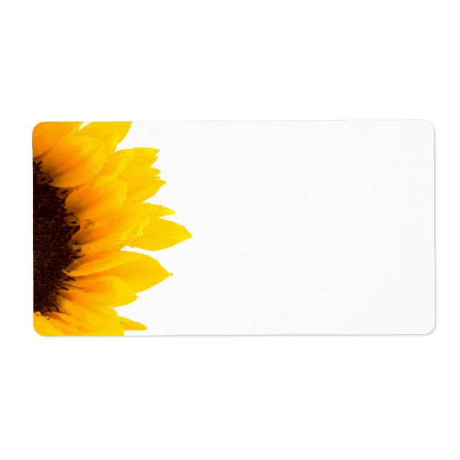 Étiquettes de la livraison de tournesol (Devant)