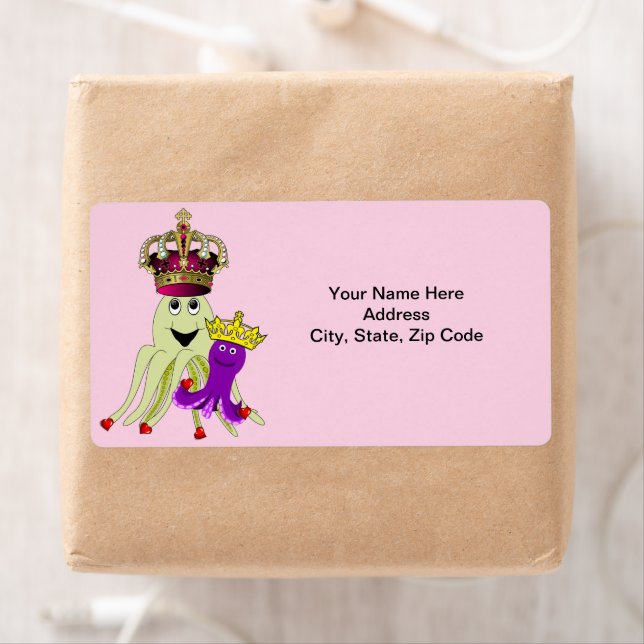 Étiquettes de la reine Octopus (En situation)