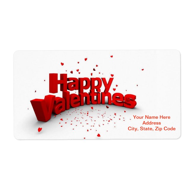 Étiquettes de la Saint Valentin (Devant)