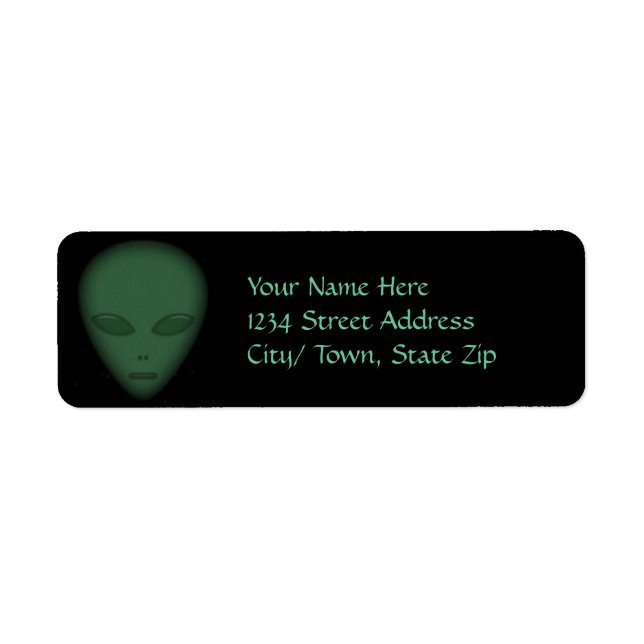 Étiquettes de l'adresse de retour de l'Alien (Devant)