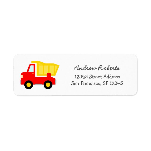 Étiquettes de l'adresse de retour pour enfants ave (Devant)