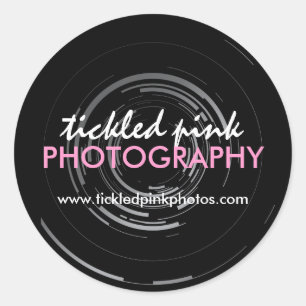 Étiquettes de l'emballage photographe