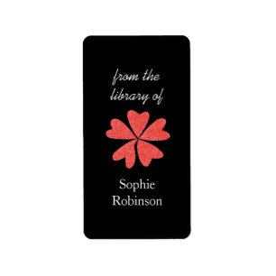 Étiquettes de livre personnalisées avec pop de flo