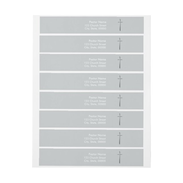 Étiquettes de l'ombre de la Croix de métal (Feuille)