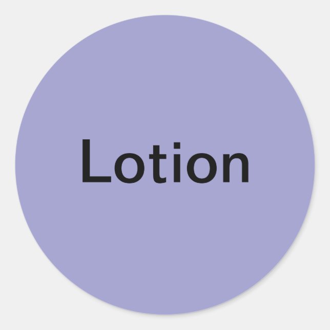Étiquettes de lotion/ (Devant)