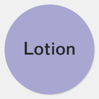 Étiquettes de lotion/