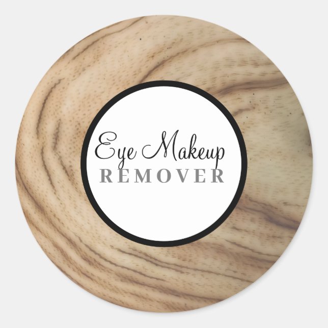 Étiquettes de maquillage sur mesure du grain natur (Devant)