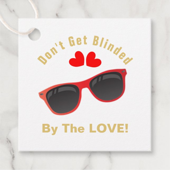 Étiquettes de mariage Lunettes de soleil (Devant)